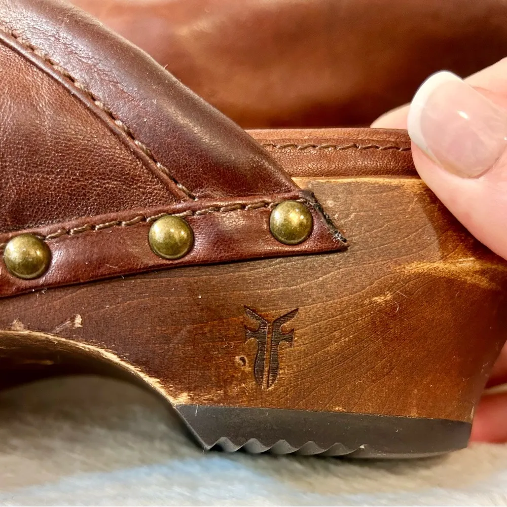 Frye  Clara Campus Clogs Size 7 - Image 9