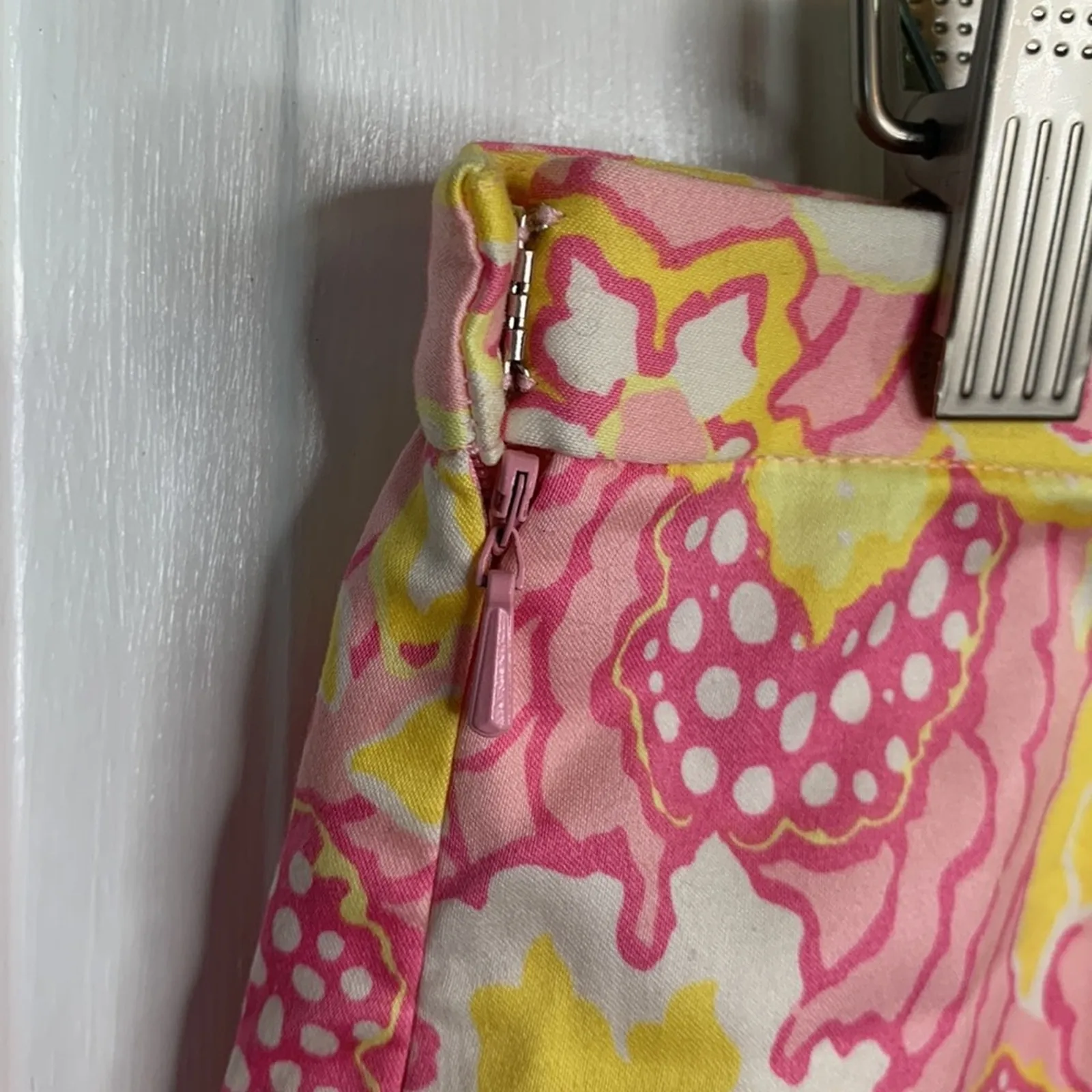 Tibi Yellow Pink Floral Ruffle Trim Drawstring Waist Skirt NEW W-398 Sz 8 - Image 9