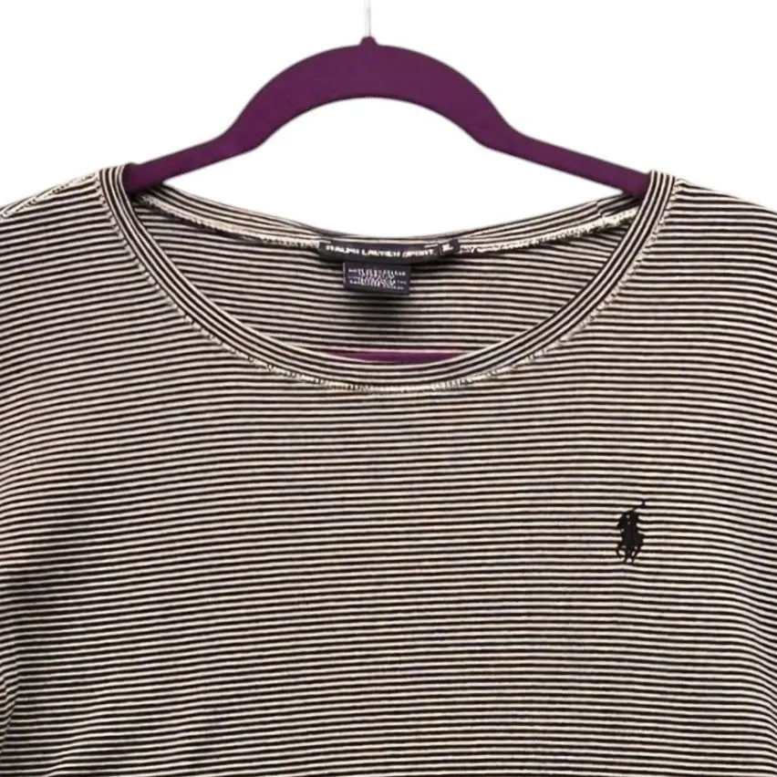Ralph Lauren Sport Womens Shirt Size XL Preppy Everyday Relaxed Travel Pony Logo - Image 3