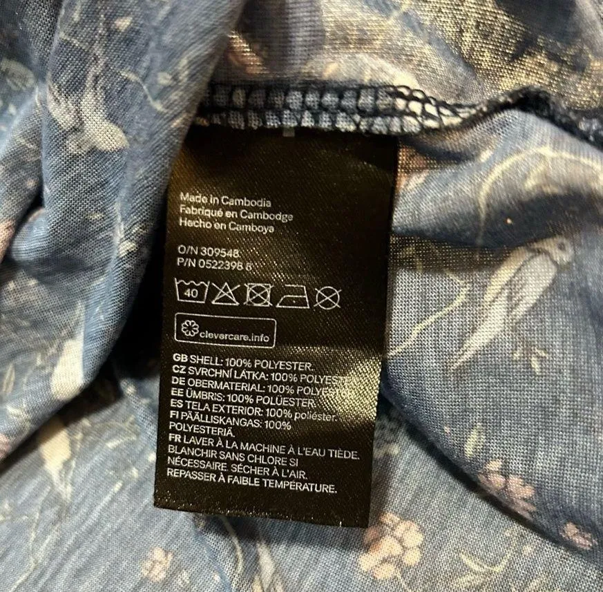 H&M Pull Over Floral Print Top - Image 7