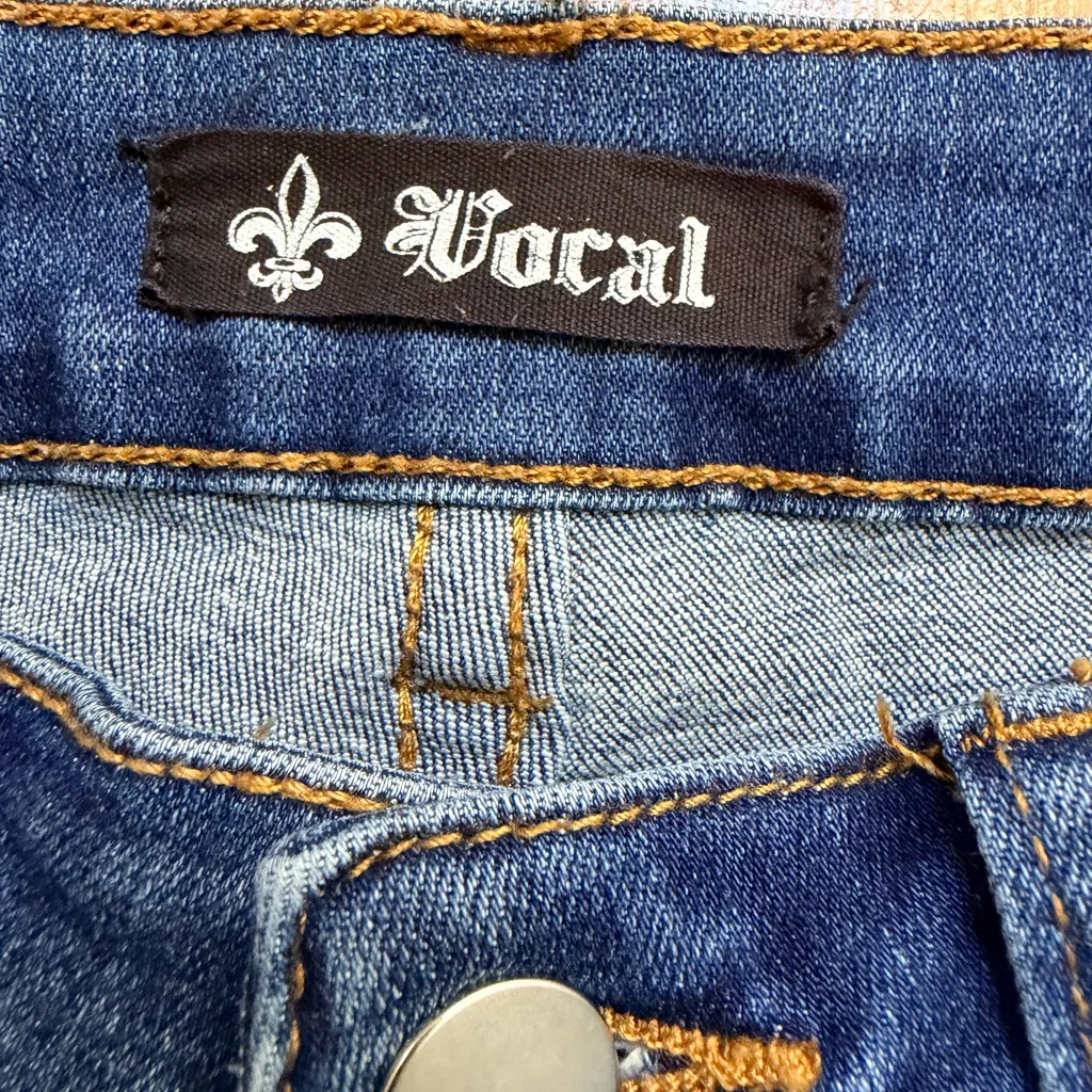 Vocal Denim Jeans with Metallic Accents - Image 5