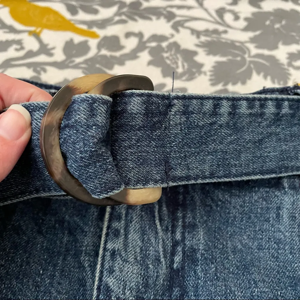 We the Free Belted Denim Mini Skirt EUC Size 27 - Image 4