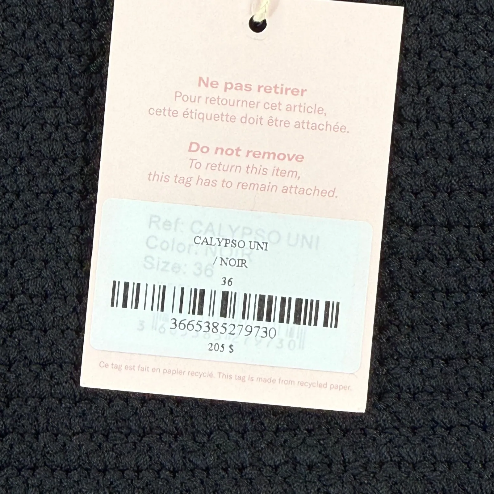 Rouje Paris Calypso Black Knit Crochet detail Midi Skirt Size 36 US 2/4 - Image 4