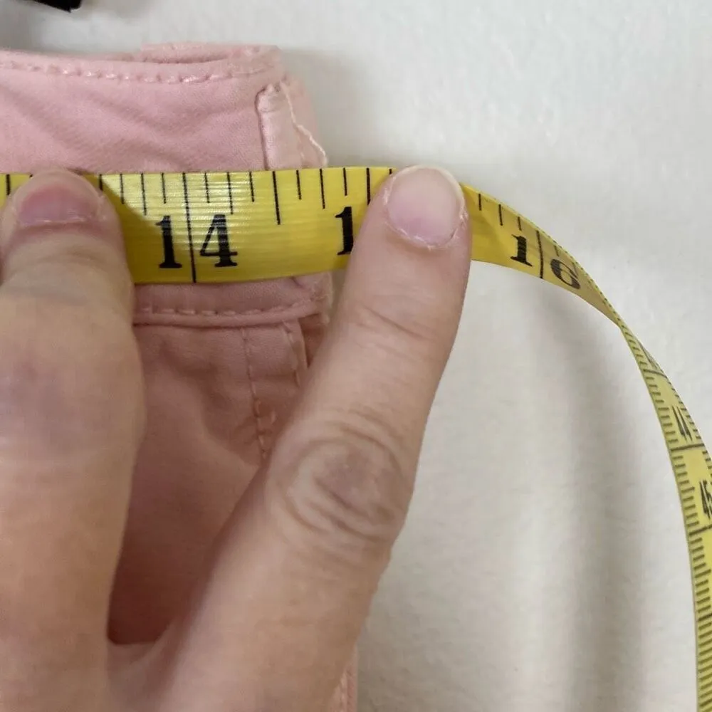 Madewell Garmet‎ Dyed Low Slung Straight Leg Pink Cargo Jeans Size 26 (K5) - Image 7