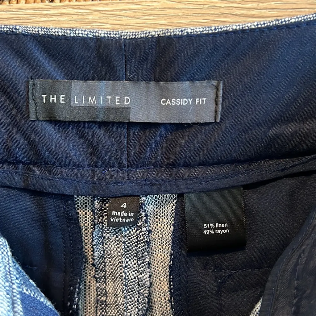 The Limited Linen Blend Cassidy Fit Mid-Rise Trouser Dress Pant, 4 - Image 8