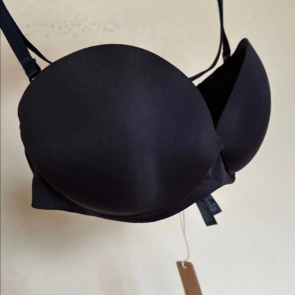 SKIMS ULTIMATE STRAPLESS PUSH-UP BRA‎ STYLE: BA-BAN-3208 COLOR ONYX SIZE 30D NWT - Image 7