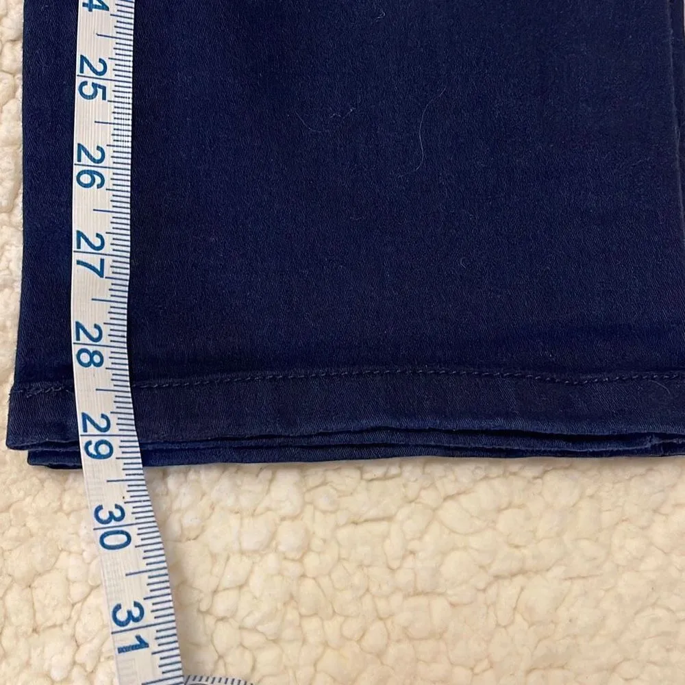 JM Collection Women's Blue Stretch Fitted Pants‎ Size 8 - Image 6