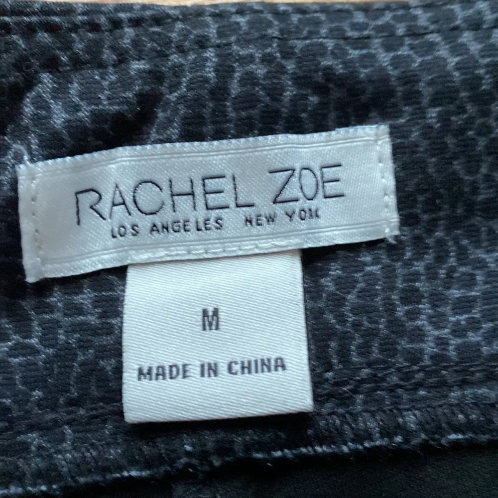 Rachel Zoe Size‎ Medium Neutral Animal Print Leopard High Waist Ponte Pants Work - Image 5