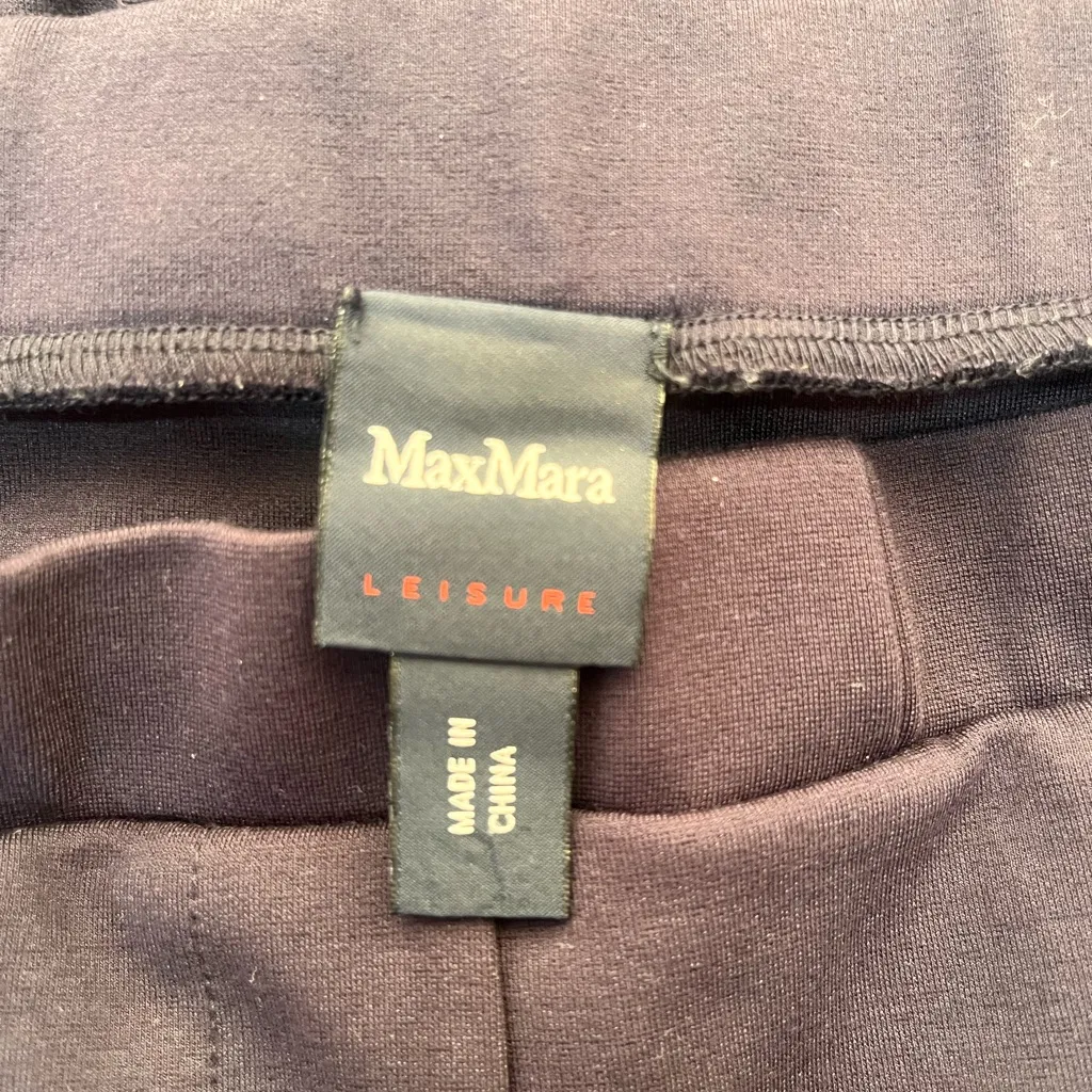 Max Mara leisure navy blue‎ wide leg pants size medium - Image 3