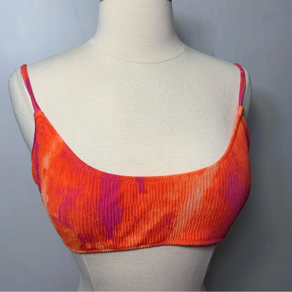 ZARA NWT bikini orange tie dye size L - Image 6