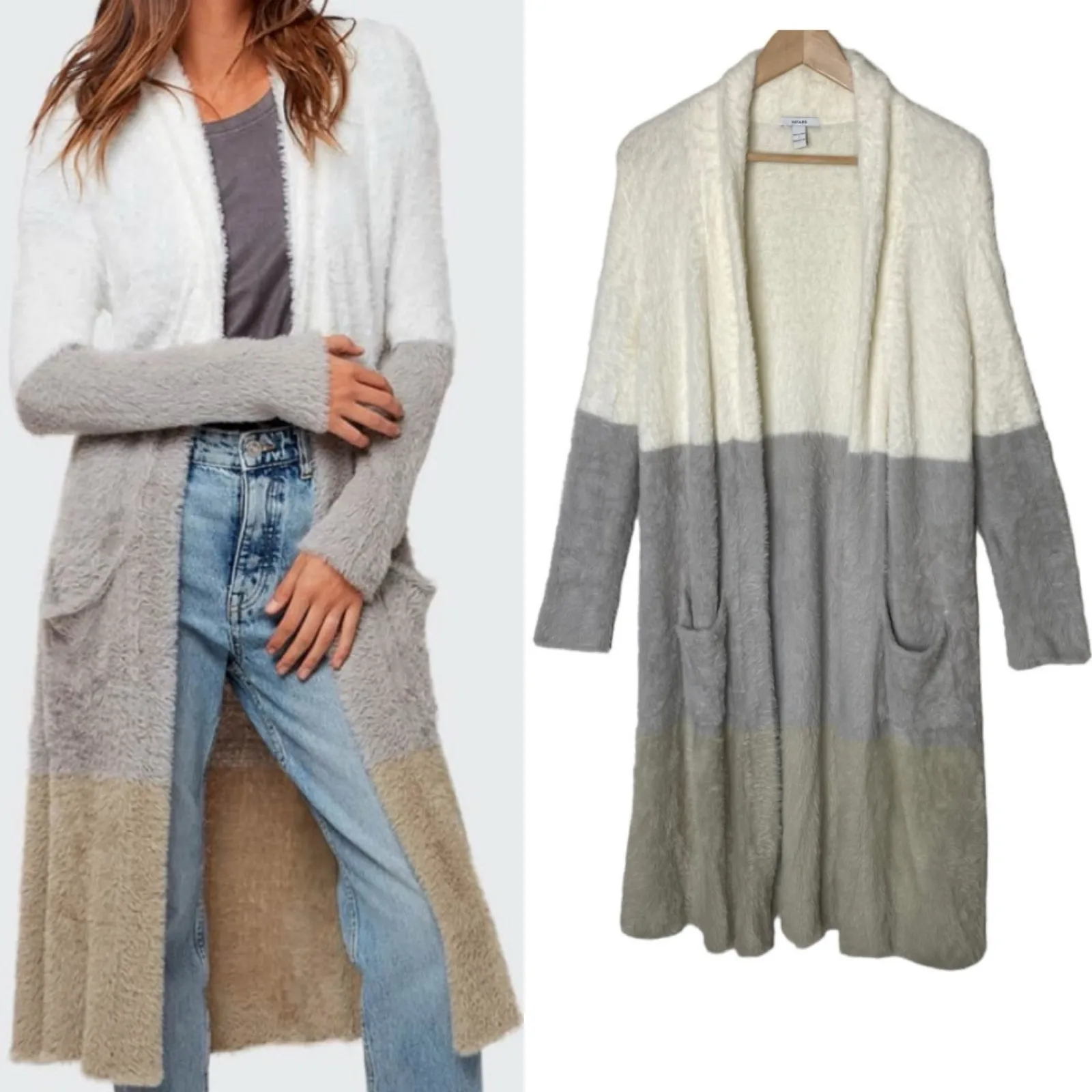 Anthropologie Astars Inverness Duster Cardigan Gray - Image 2