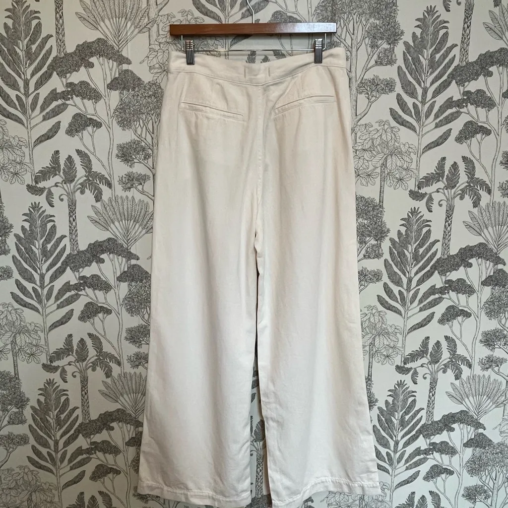 Madewell The Harlow Wide Leg trouser Jean cream ivory off-white denim 29 - Image 3