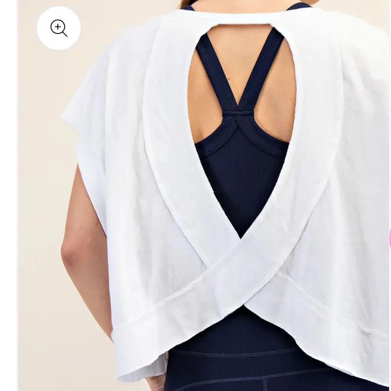 Fashion Oversized Open Back Workout T - Image 2