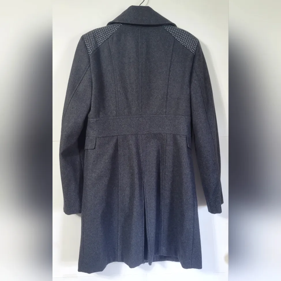 Womens Kenneth Cole NY Wool Blend Peacoat Dark Grey Size 8 - Image 2