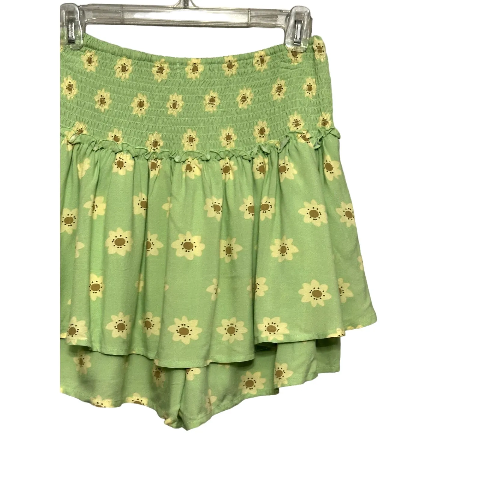 BP Skort Daisy Floral Smocked Waist Tiered Design Lightweight Multicolor M NWOT - Image 7