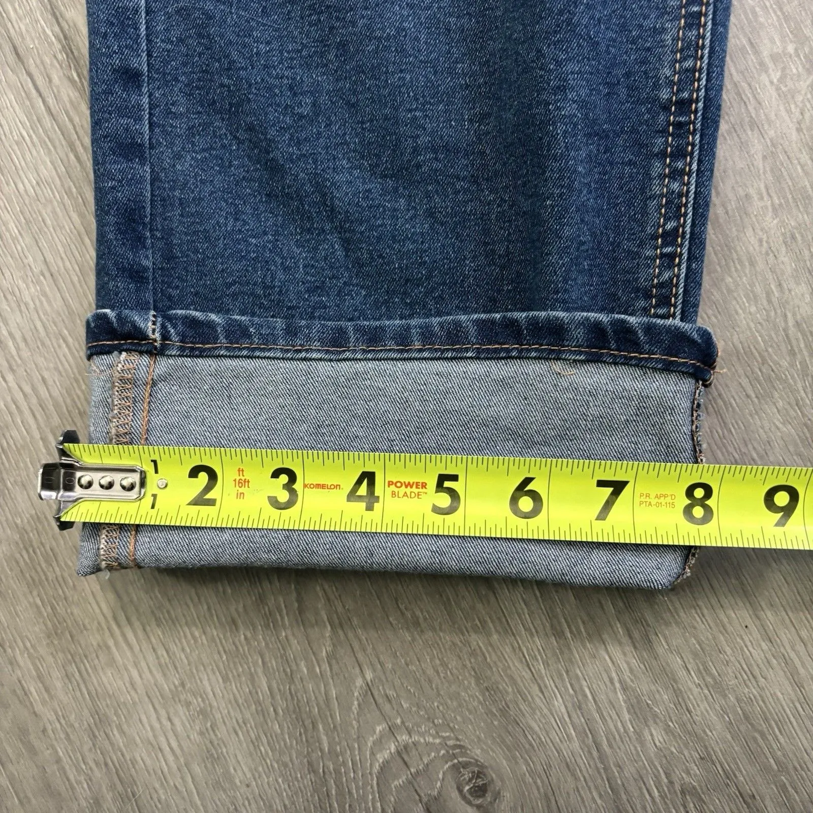 Frye High Rise Crop Jeans Cuffed Denim Women's Size 14/32 Vacation Festival Hike - Image 12