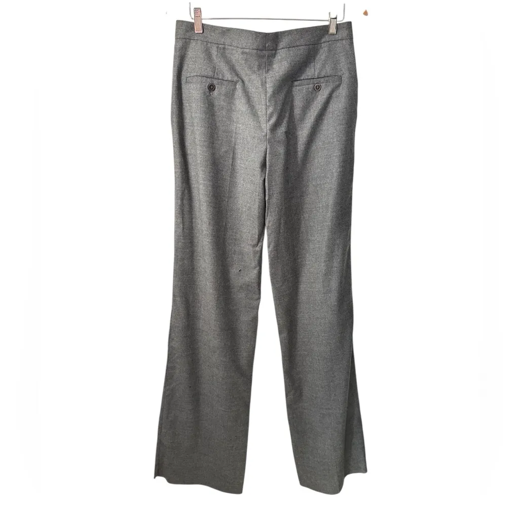 Gunex Gray Virgin Wool Cashmere Bootcut Trousers Size 8 - Image 2