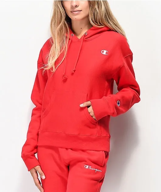 Champion Red Hoodie - Image 2