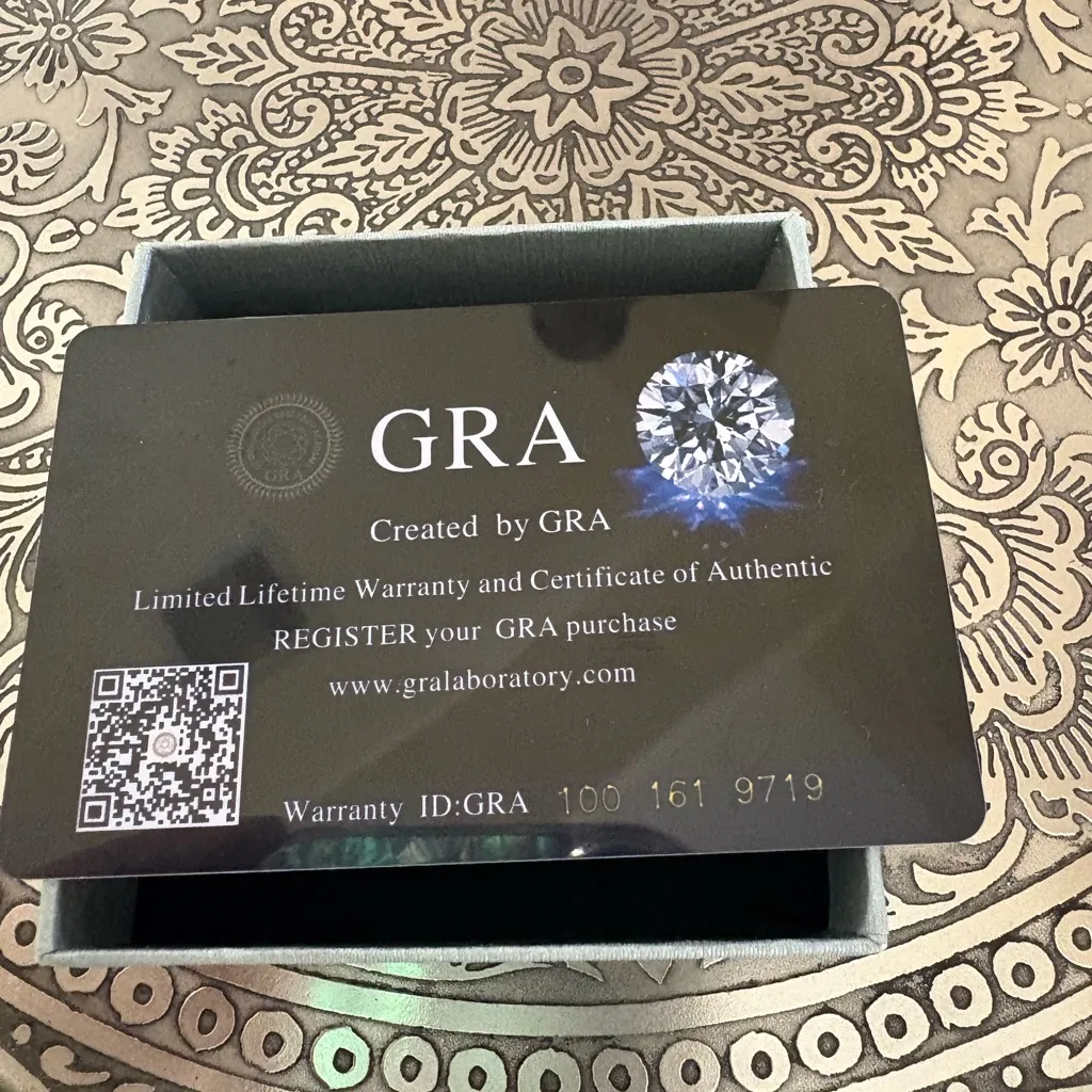 Moissanite and Silver Women's Ring - Image 4