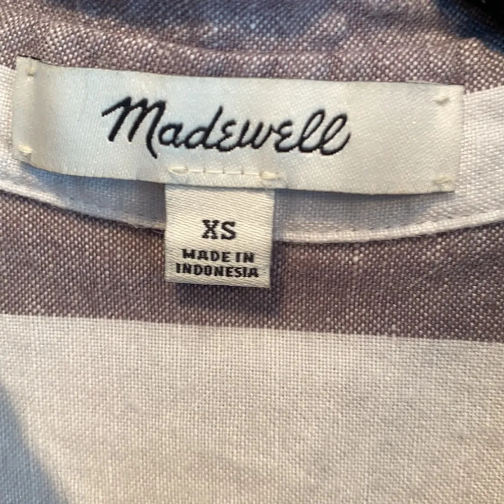 Madewell Maywood stripe linen blend shirt dress - Image 3