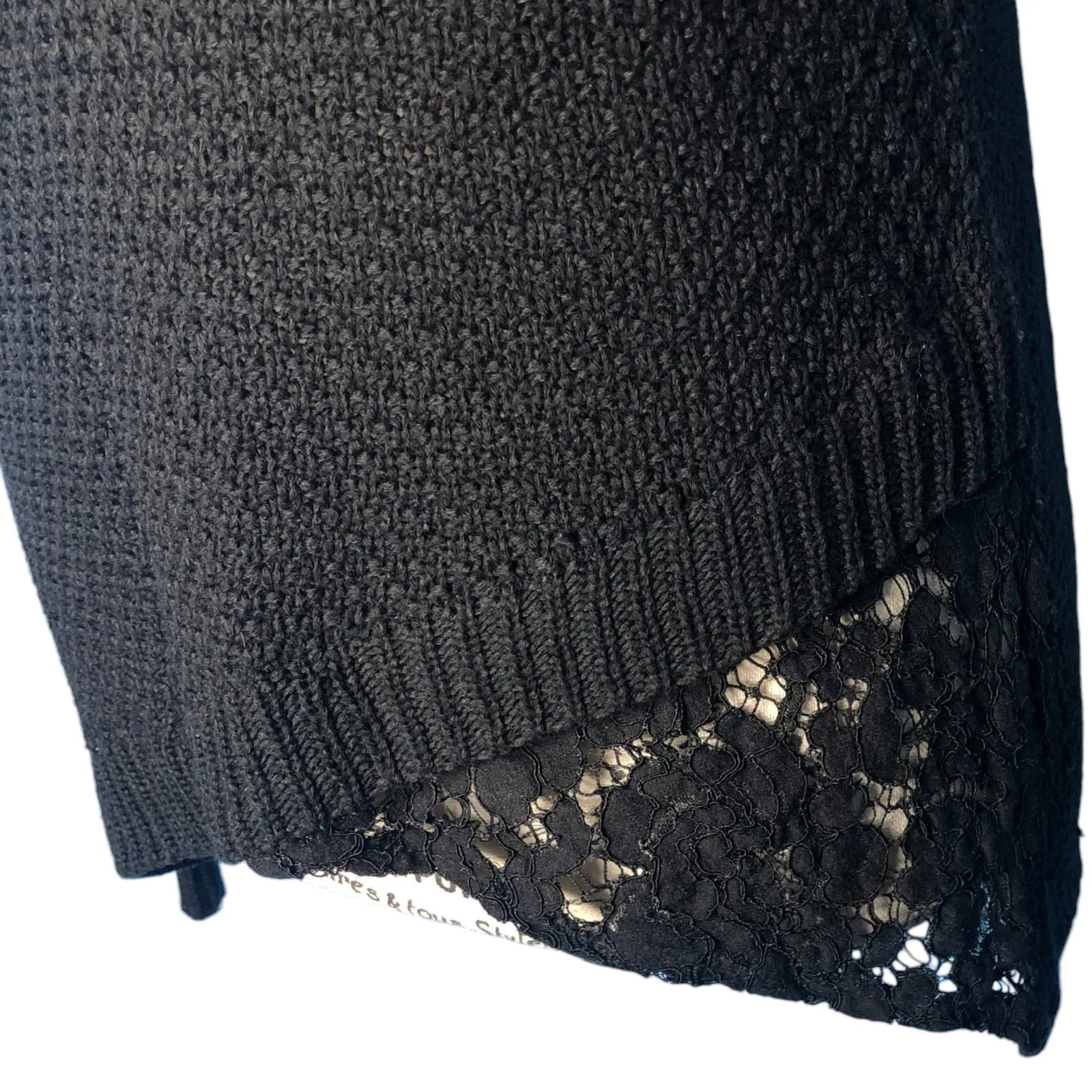 Brixon Ivy SMALL Darla Lace Asymmetric Hem Sweater - Stitch Fix Hi Lo Pullover - Image 7