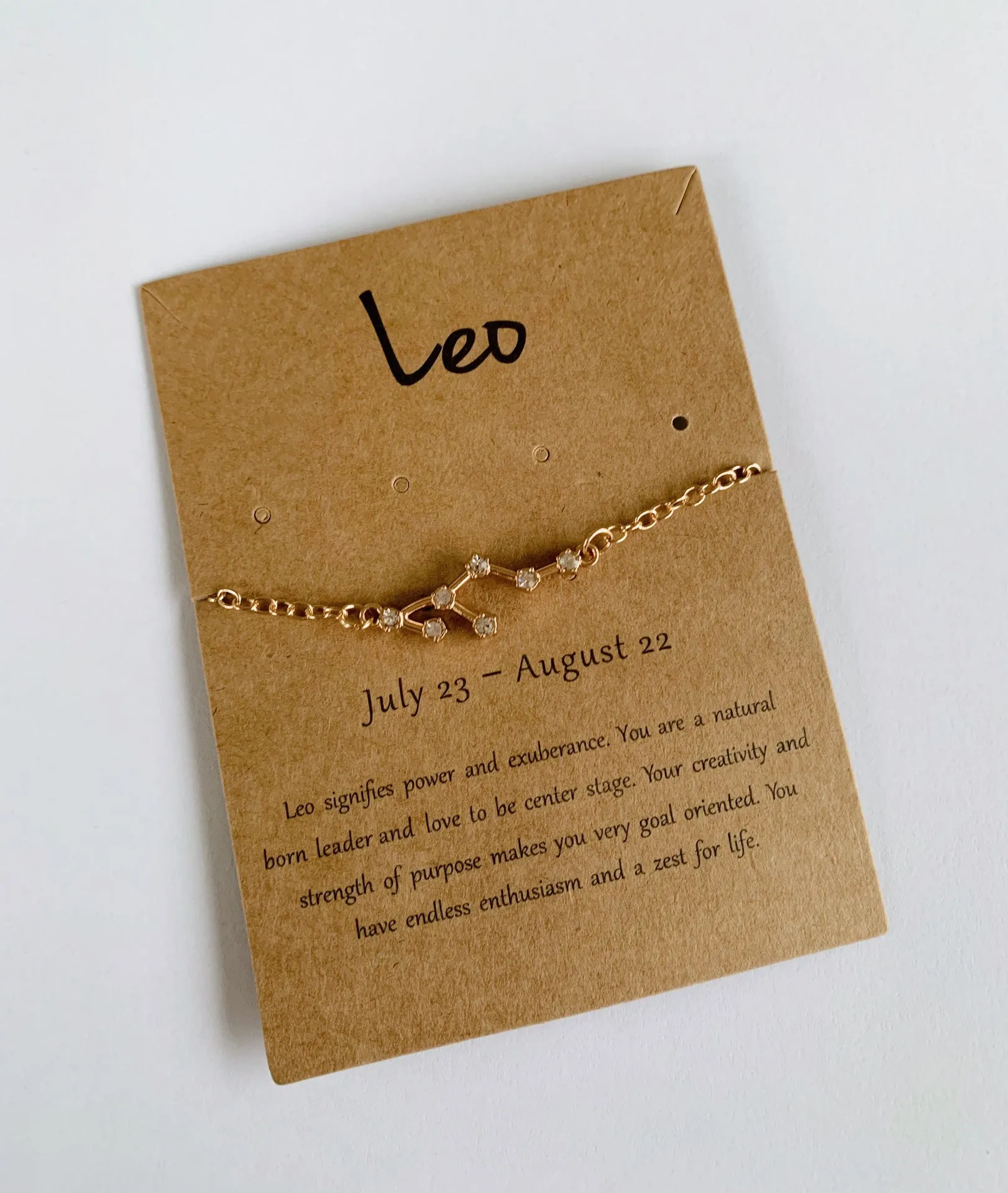 Leo Constellation Bracelet Gold - Image 2