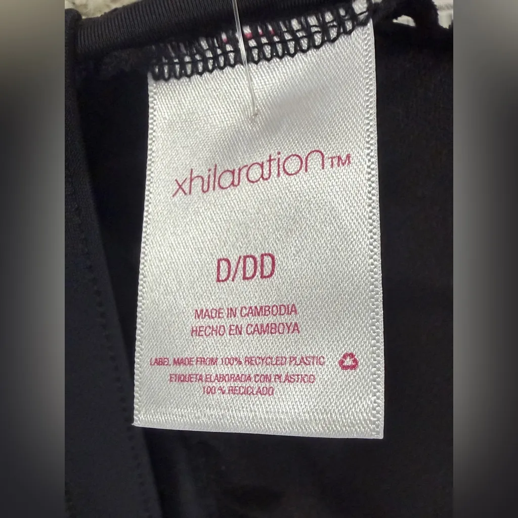 Xhilaration Black Lace trim Halter bikini top - Image 4