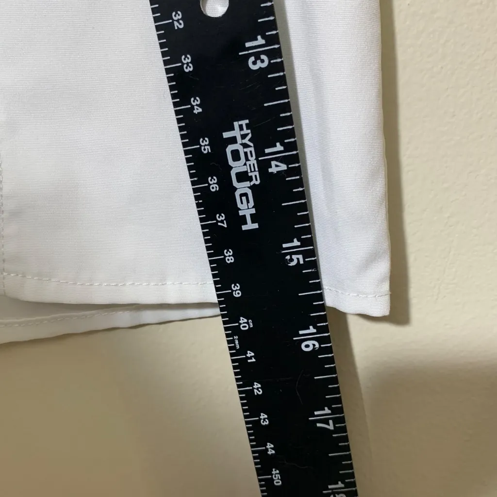 SHEIN White Mini Skirt XS US 2 Front Slit Bodycon Stretchy High Waist - Image 4