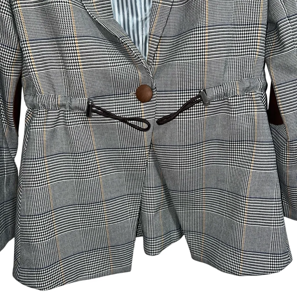 NEW NWT Veronica Beard Joshua Dickey Blazer Jacket In White Multi Houndstooth - Image 8