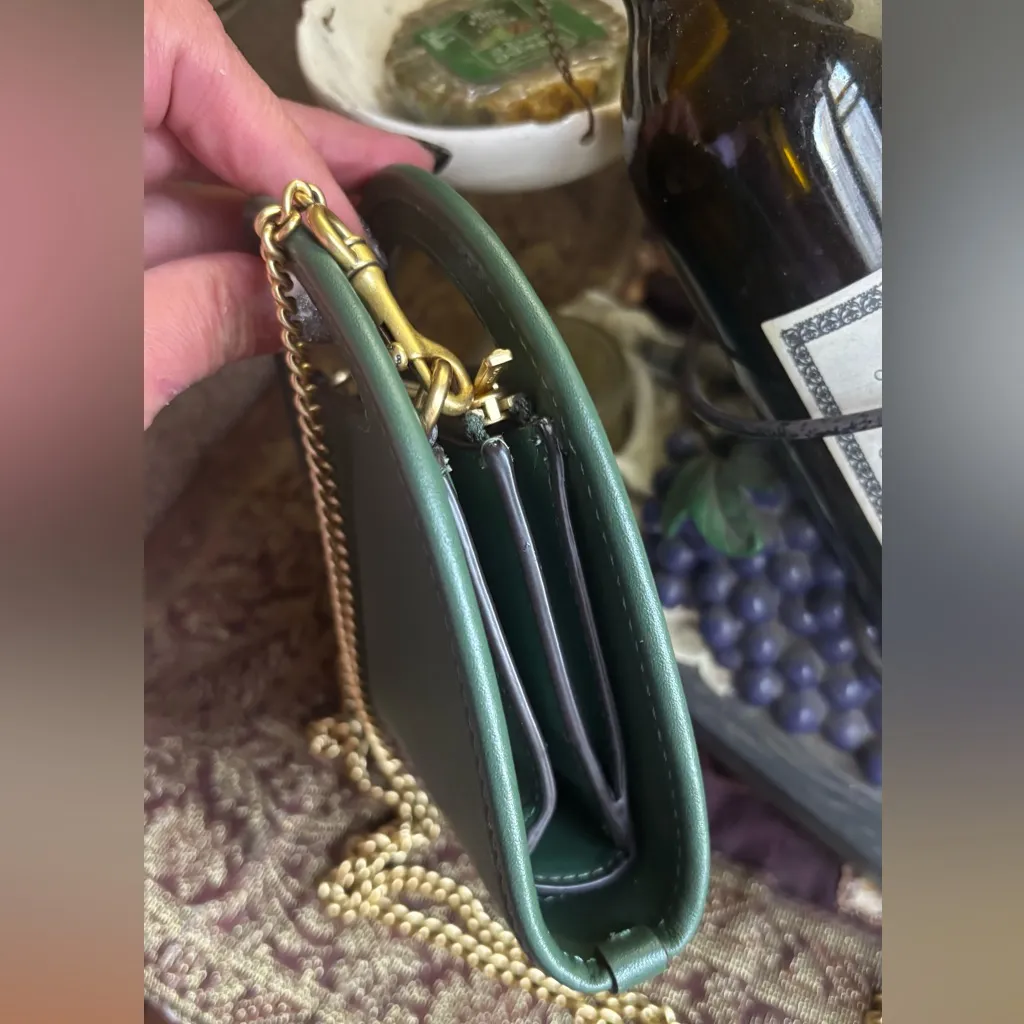 Authentic COACH 1941  Glovetanned leather Chain Shoulder Bag/Wallet/clutch - Image 13