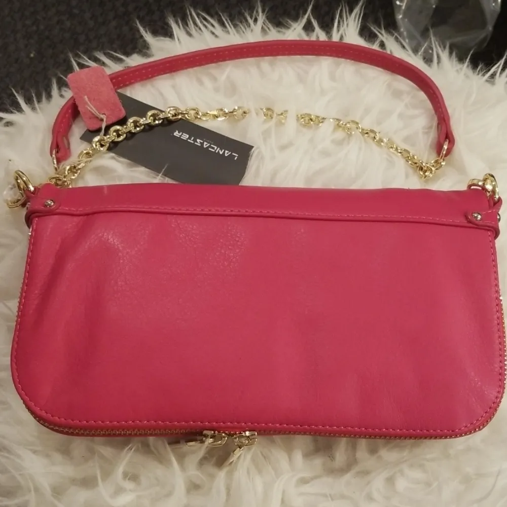 💕LANCASTER PARIS💕 Leather Clutch Crossbody Bag - Image 2