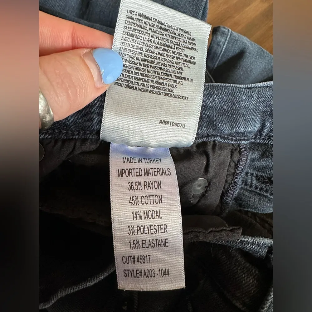 AGOLDE denim Sophie High Rise skinny Vacant dark wash size 24 style a003-1044 - Image 4
