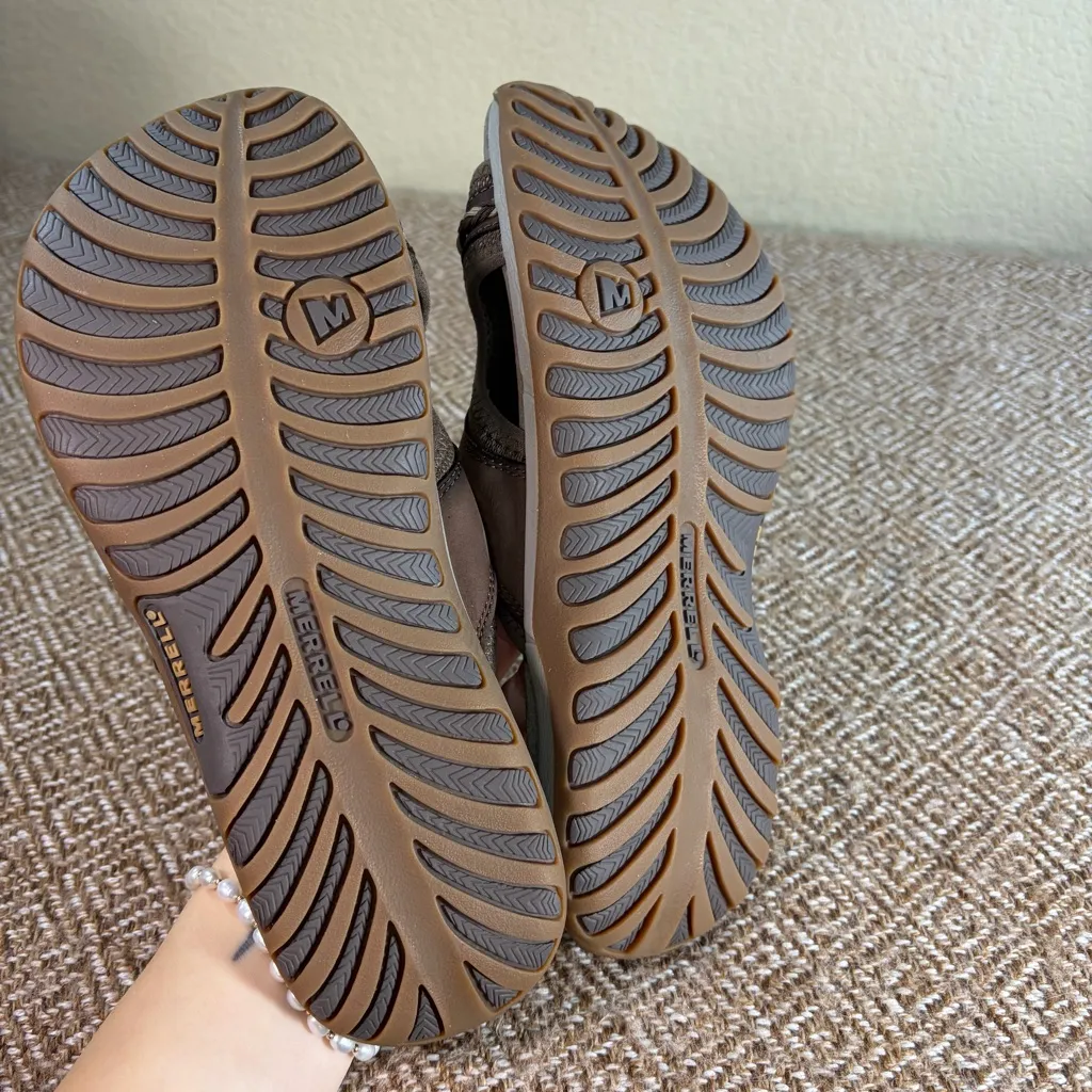 Merrell Hollyleaf Womens Taupe Leather Comfort Sz 8 Outdoor Beachy Closet Staple - Image 8