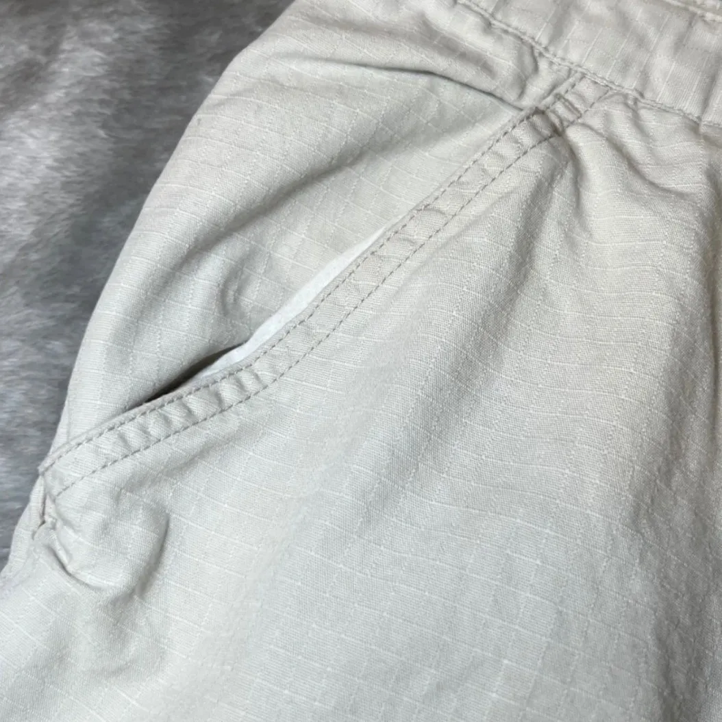 Old Navy Cargo Capri Pants Womens 8 Khaki Drawstring Vintage Y2K Utility Casual - Image 15