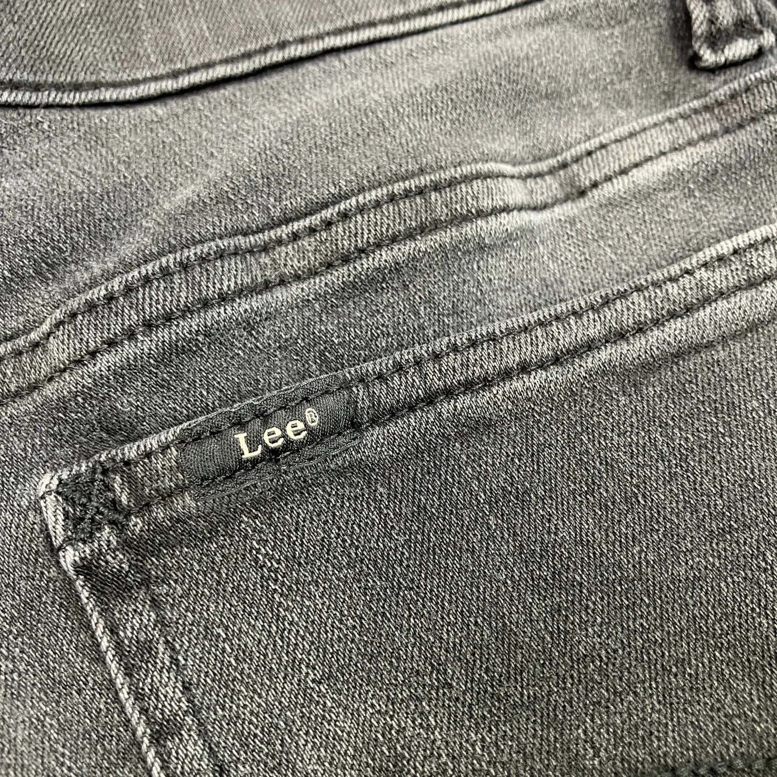 Lee | Straight Leg Jeans Black Denim Straight Leg Slim Fit Mid Rise Womens 12P - Image 9