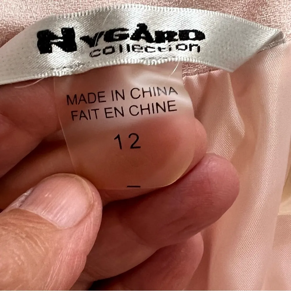 NYGARD light pink skirt size 12 lined back zipper - Image 5