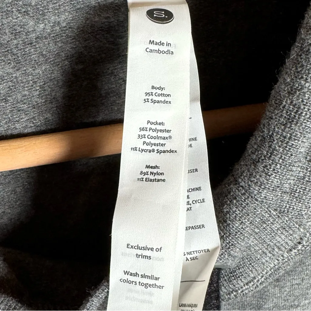 Stori backstory hoodie Heather slate grey color style W4004 hoodie size‎ 12 Gray - Image 5