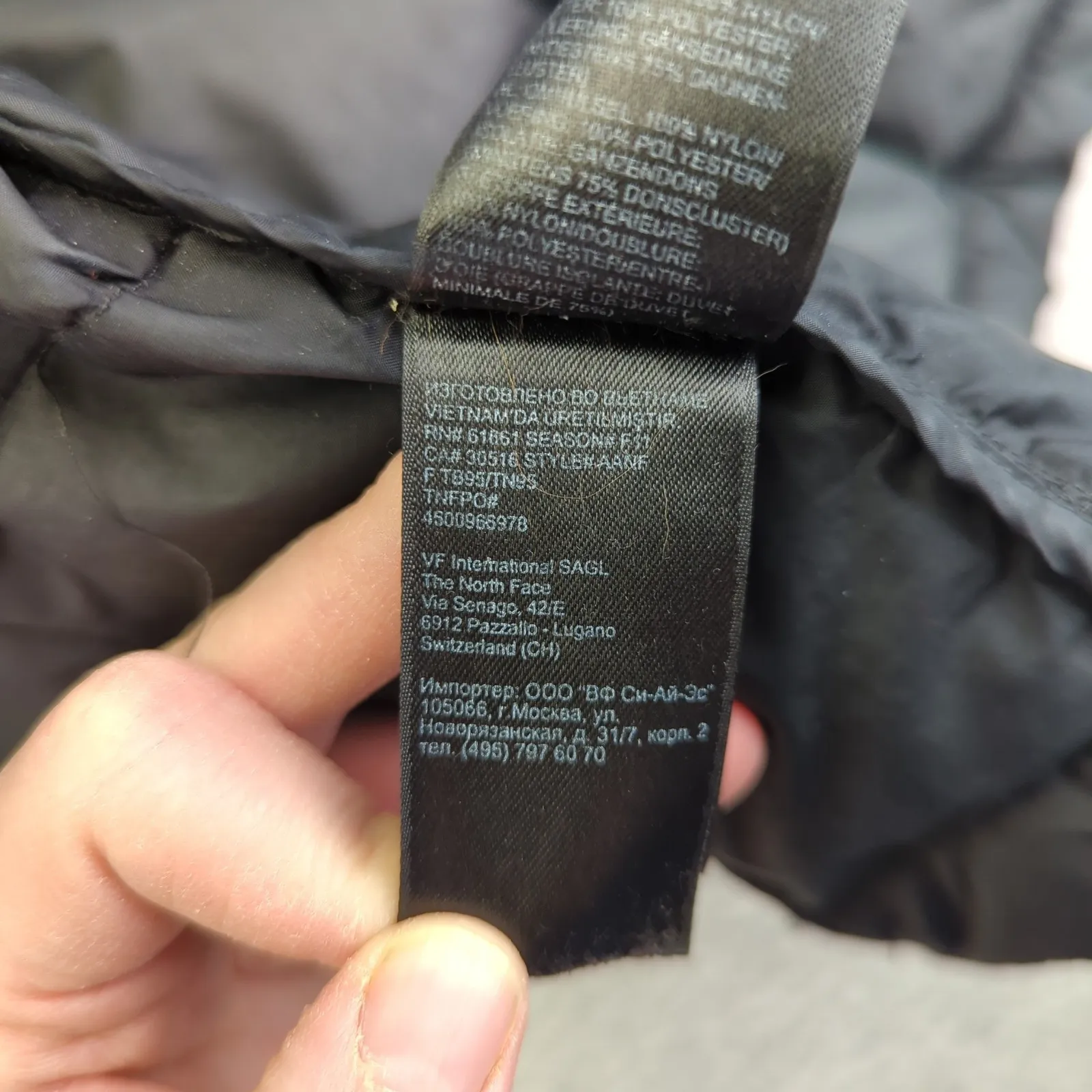 The North Face Women Black 600 Fill Down Parka Jacket Long Coat Size Small PATCH - Image 8