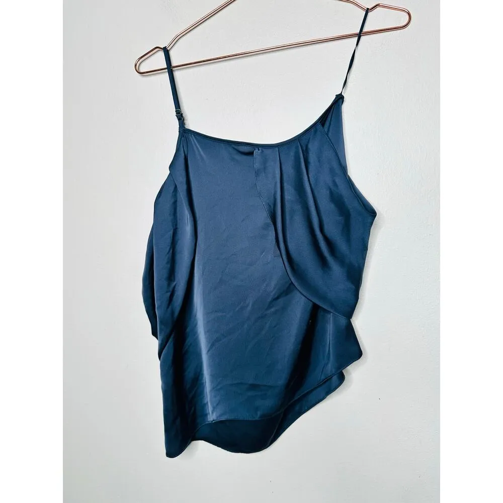 RAMY BROOK Dark Blue Thin Strap Off Shoulder Blouse Top Size Small - Image 3