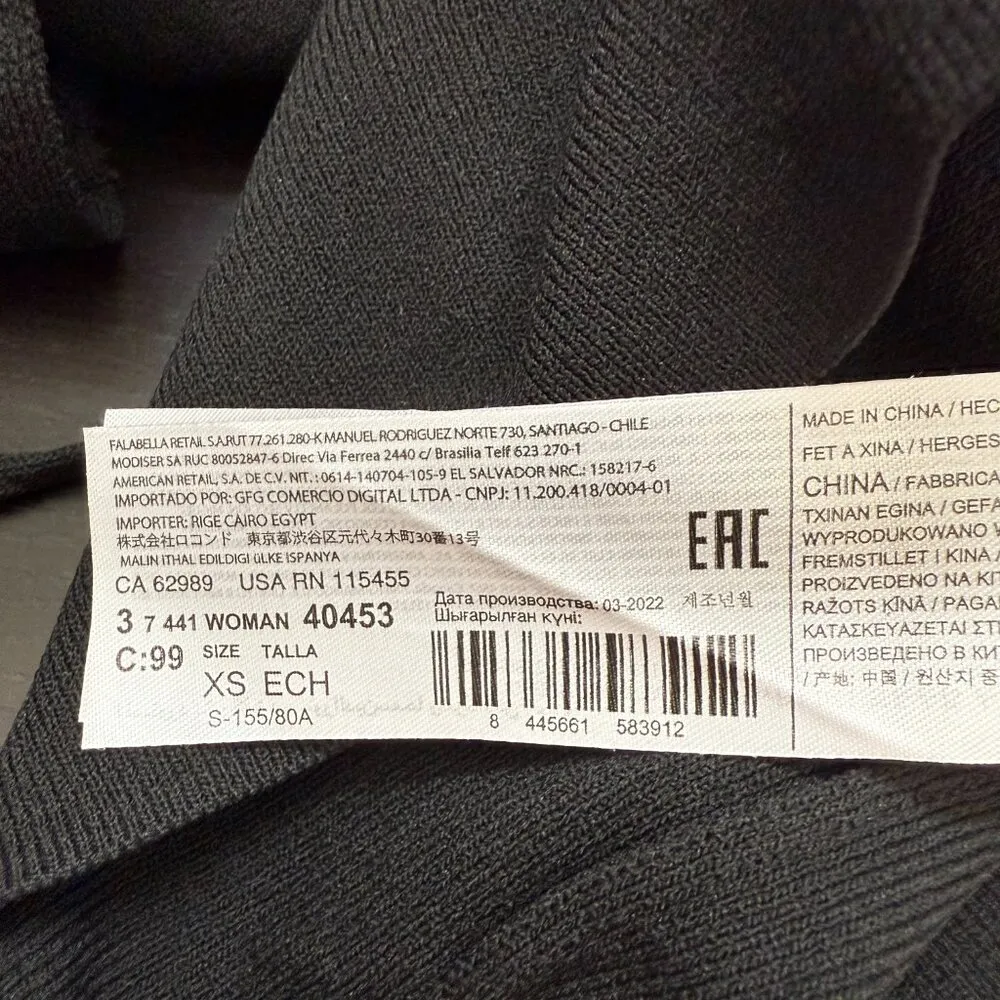 Mango Halter Bodycon Mini Dress Women's XS Black Cocktail Party Going Out NWOT - Image 15