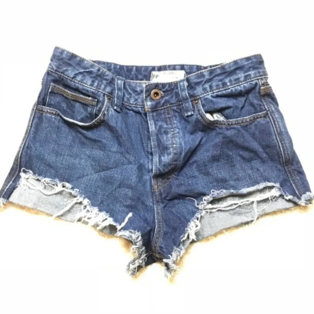 Free People Logan Button Fly Denim Shorts Cut-off - Image 6