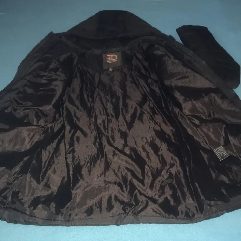 𝅺DOLLHOUSE outerwear warm winter coat dark brown detachable hood NEW size S - Image 3
