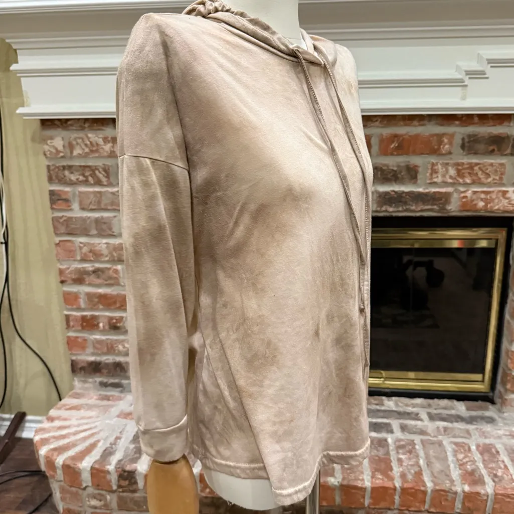 Pink Lily Cream Casual Marbled Oversized Hoodie / S / Excellent condition - Image 2
