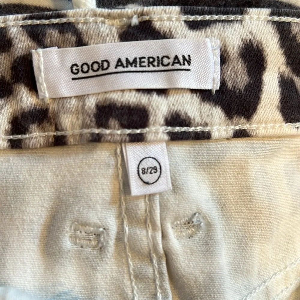 Good American Skirt Womens US 8 EU 29 Snow Leopard Animal Print Mini Short - Image 7