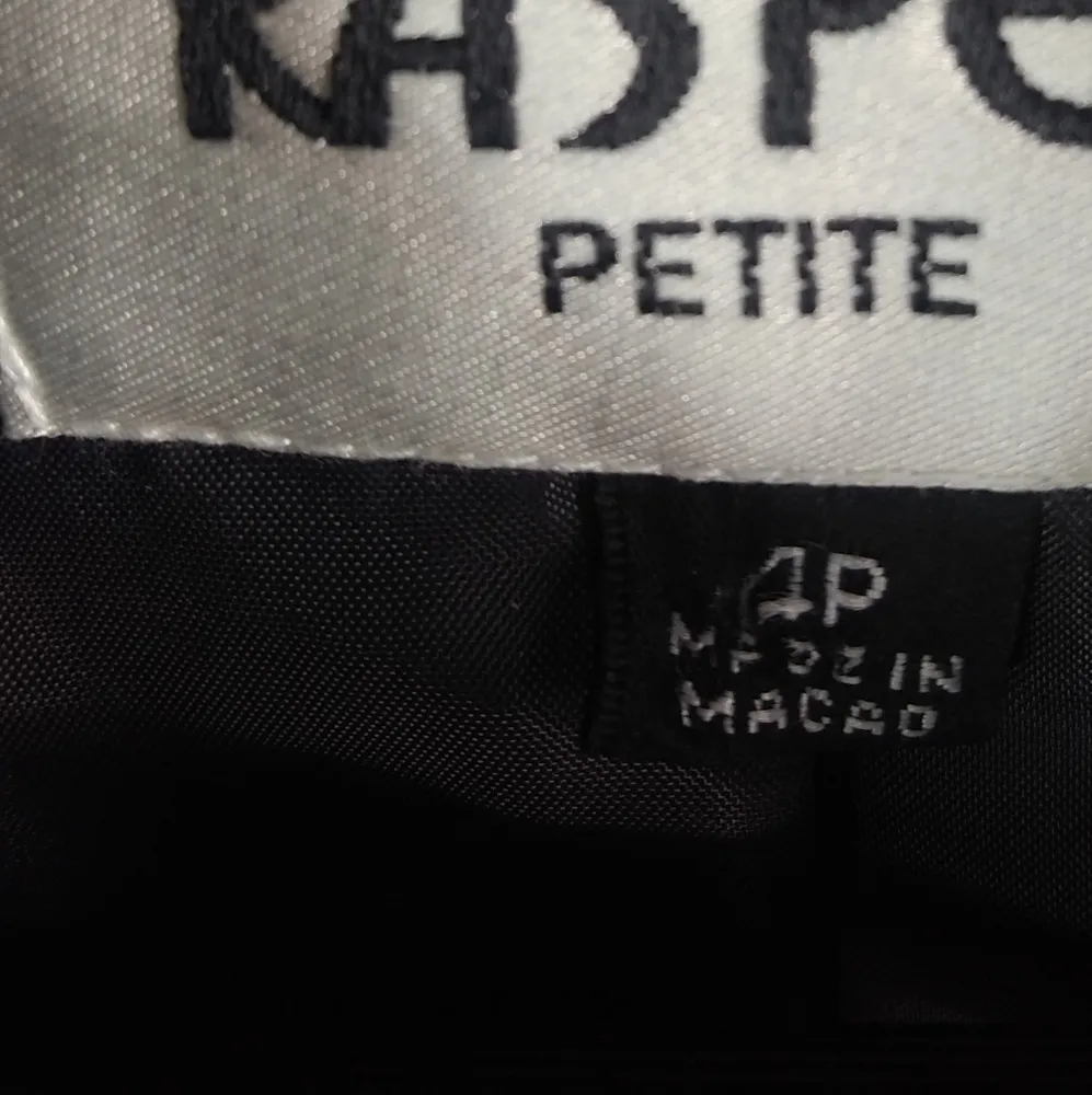 Kasper 4 Petite Workwear Textured Suit Jacket Blazer in Medium Gray Size 4P - Image 8