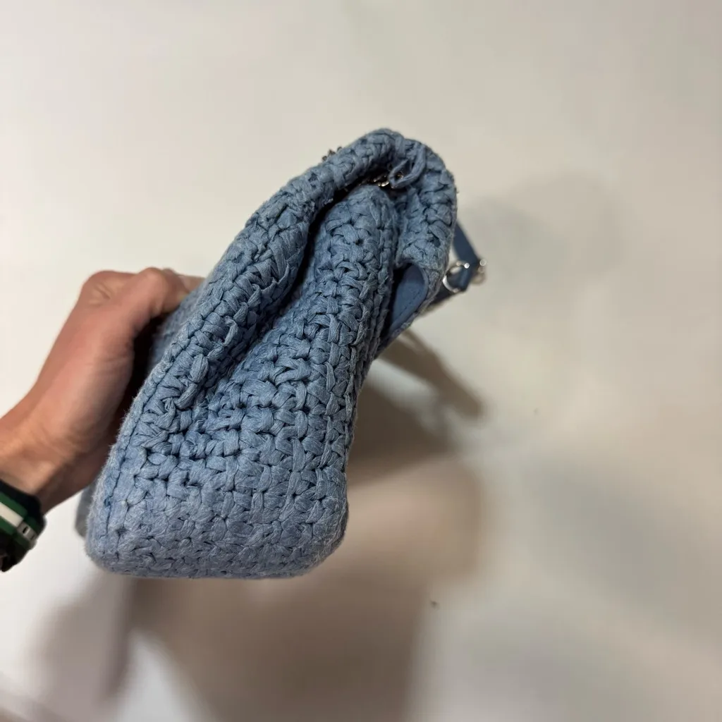 Sandro RAFFIA YZA BAG blue - Image 7