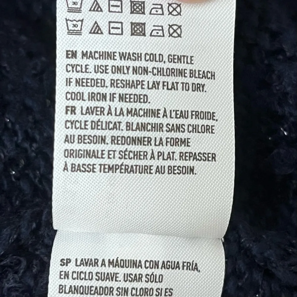 American Eagle Women's Blue Sweater Wool Tunic Goth Grunge Preppy Y2k Vtg L - Image 11