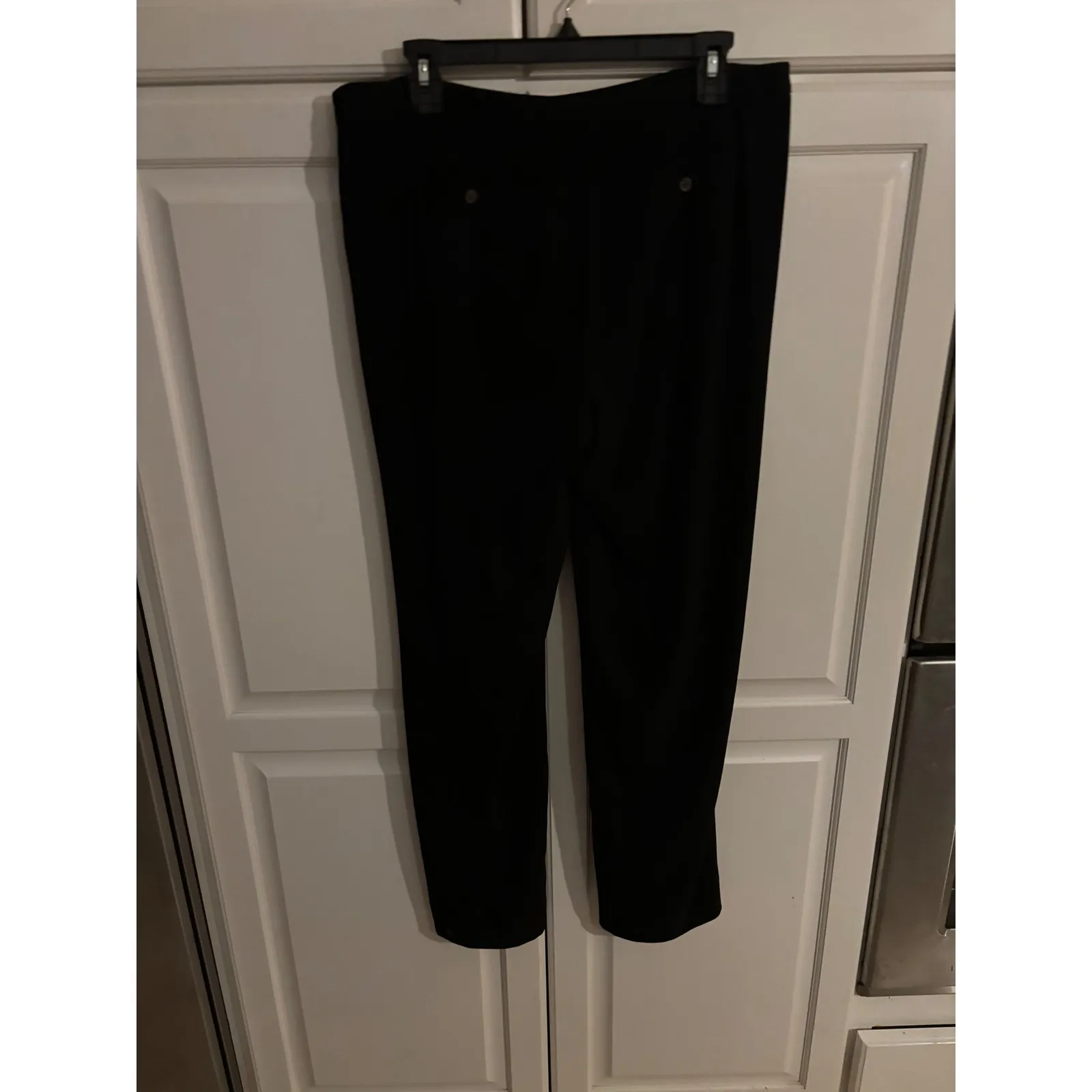 Black Dress Pants Women's Elegant Tailored Career Business Casual Trousers Size 8 - Image 4