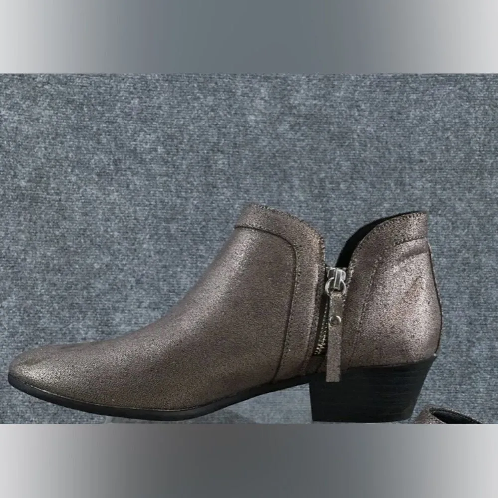 JustFab Faux Leather Metallic Booties‎ - Image 3