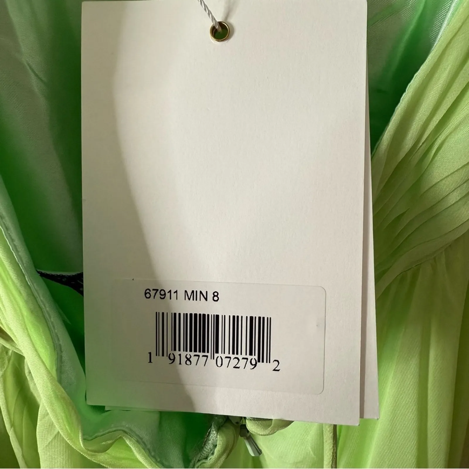 Mac Duggal Ruffle Tiered Cut-Out Chiffon Gown 67911 Mint Women’s Sz 8 - Image 9